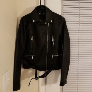 Faux leather jacket
